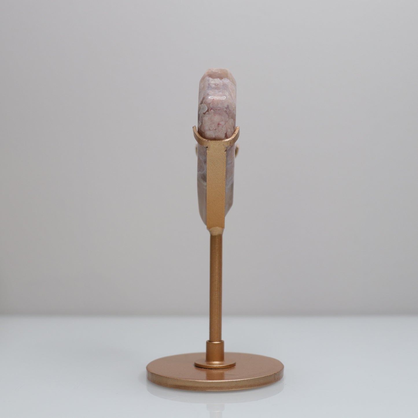 Flower Agate Heart w/ Stand | 1