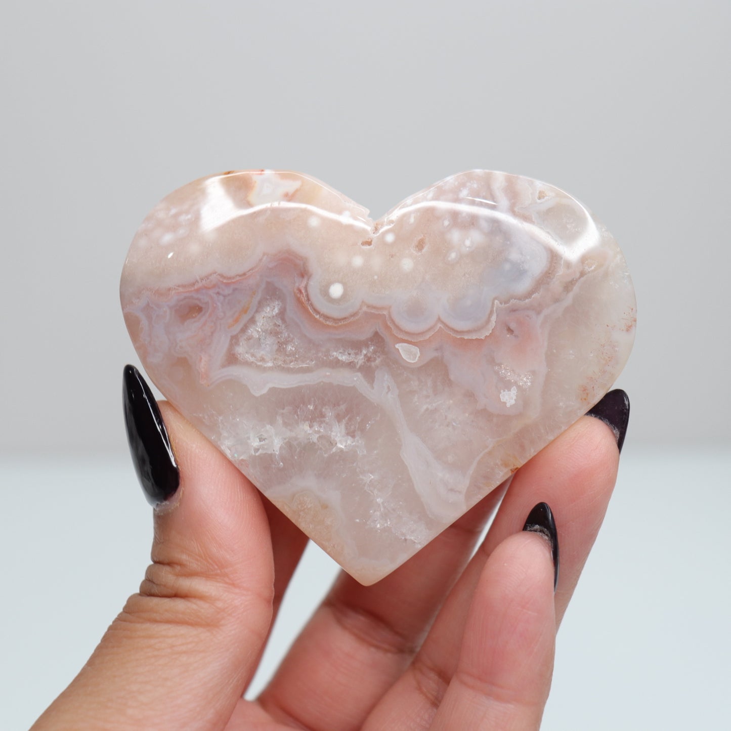 Flower Agate Heart | 51