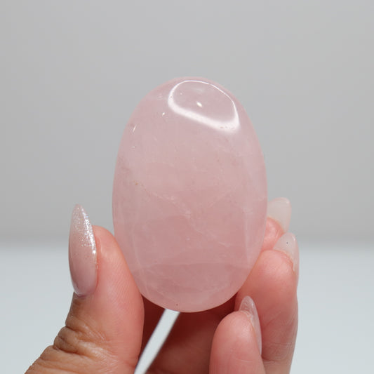 Rose Quartz Palm Stone 53
