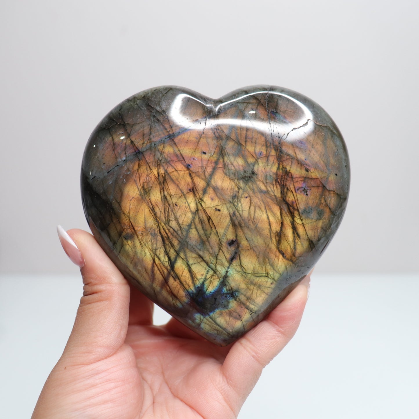 Labradorite Heart | Large
