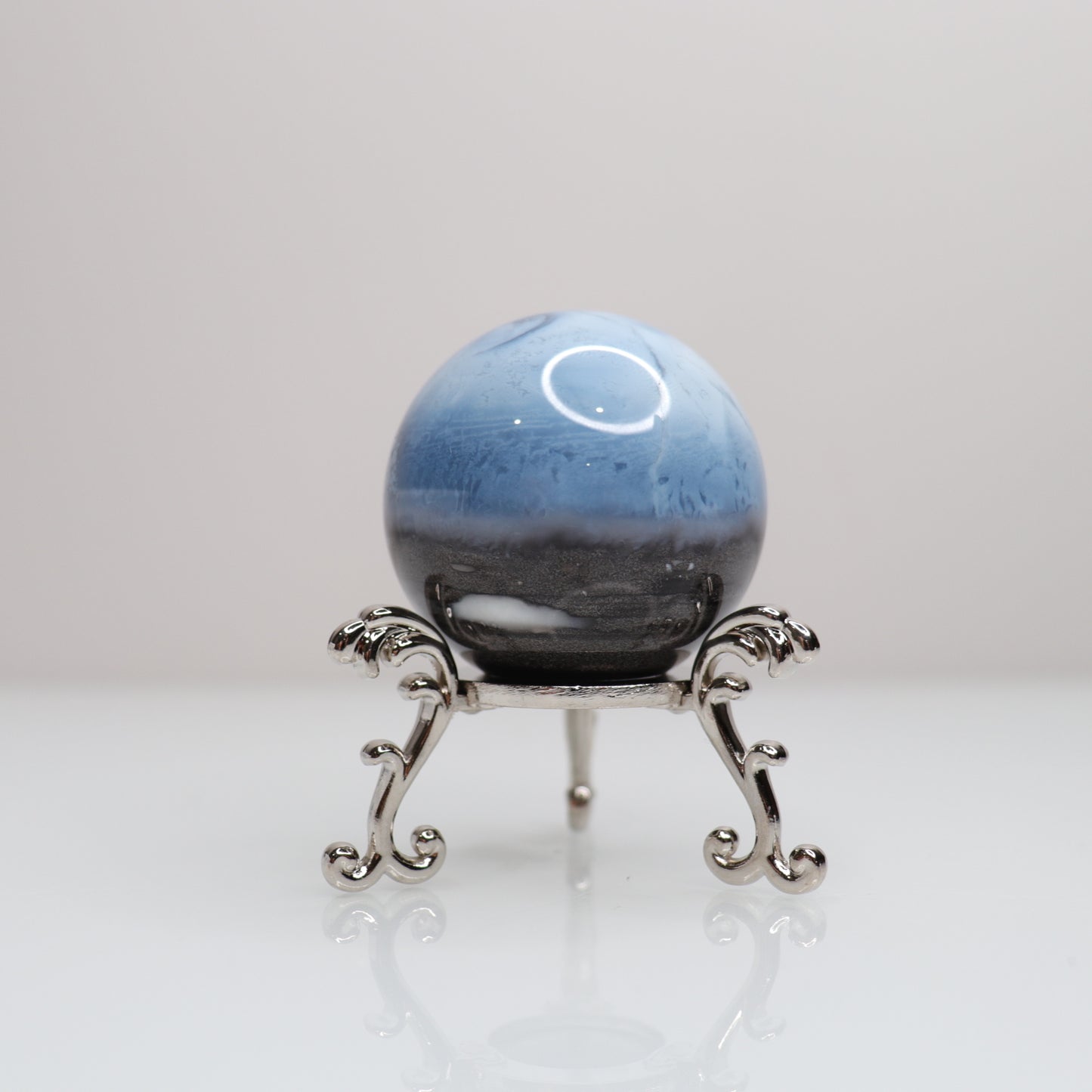 Blue Opal Sphere 1