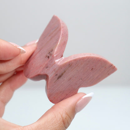 Pink Petrified Wood Butterfly C