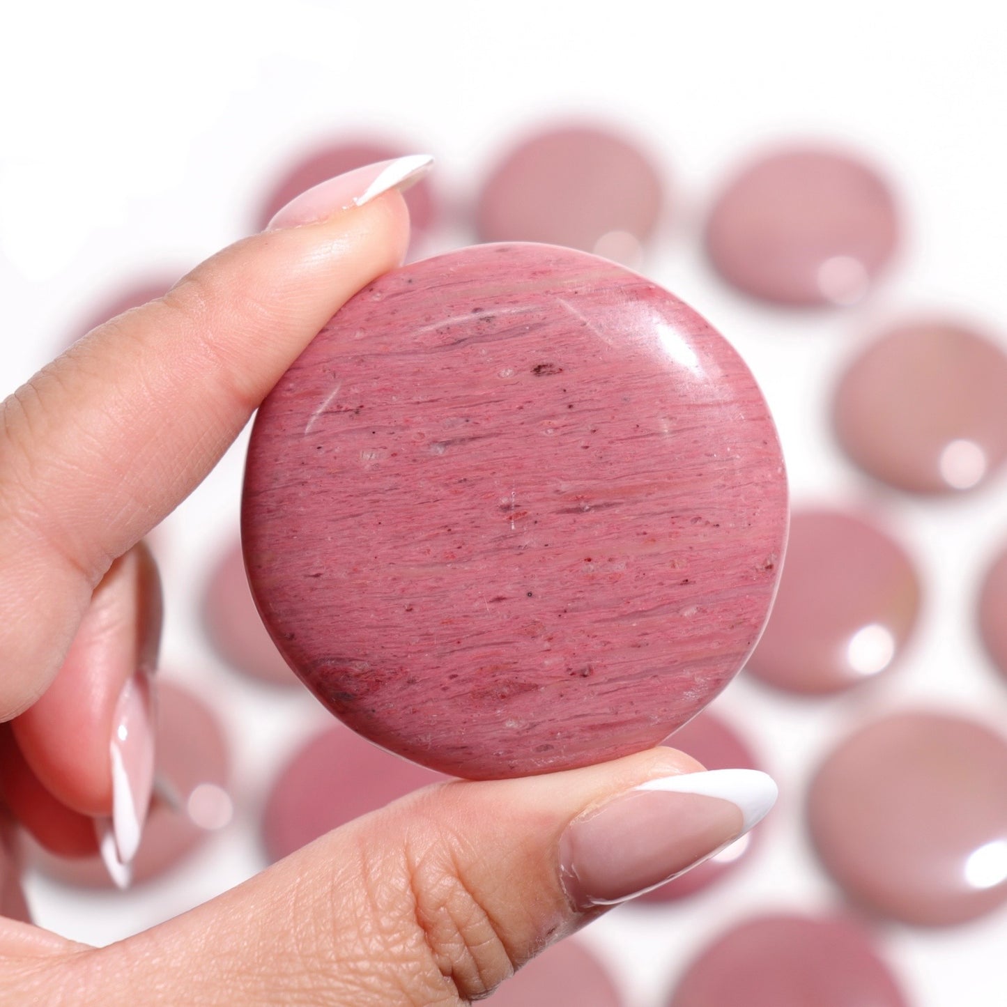 Pink Petrified Wood Flat Stones