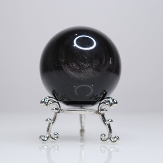 Silver Sheen Obsidian Sphere | 2