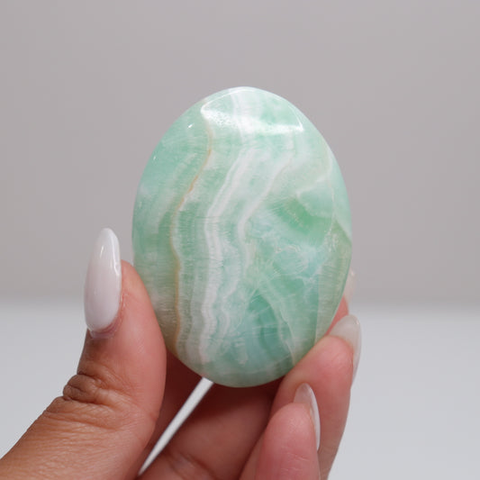 Caribbean Calcite Palm Stone | E