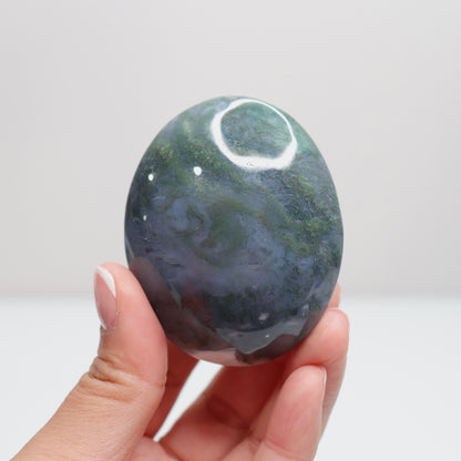 Moss Agate Palm Stone | 56