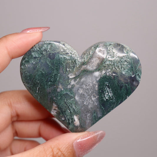 Moss Agate Heart | 26