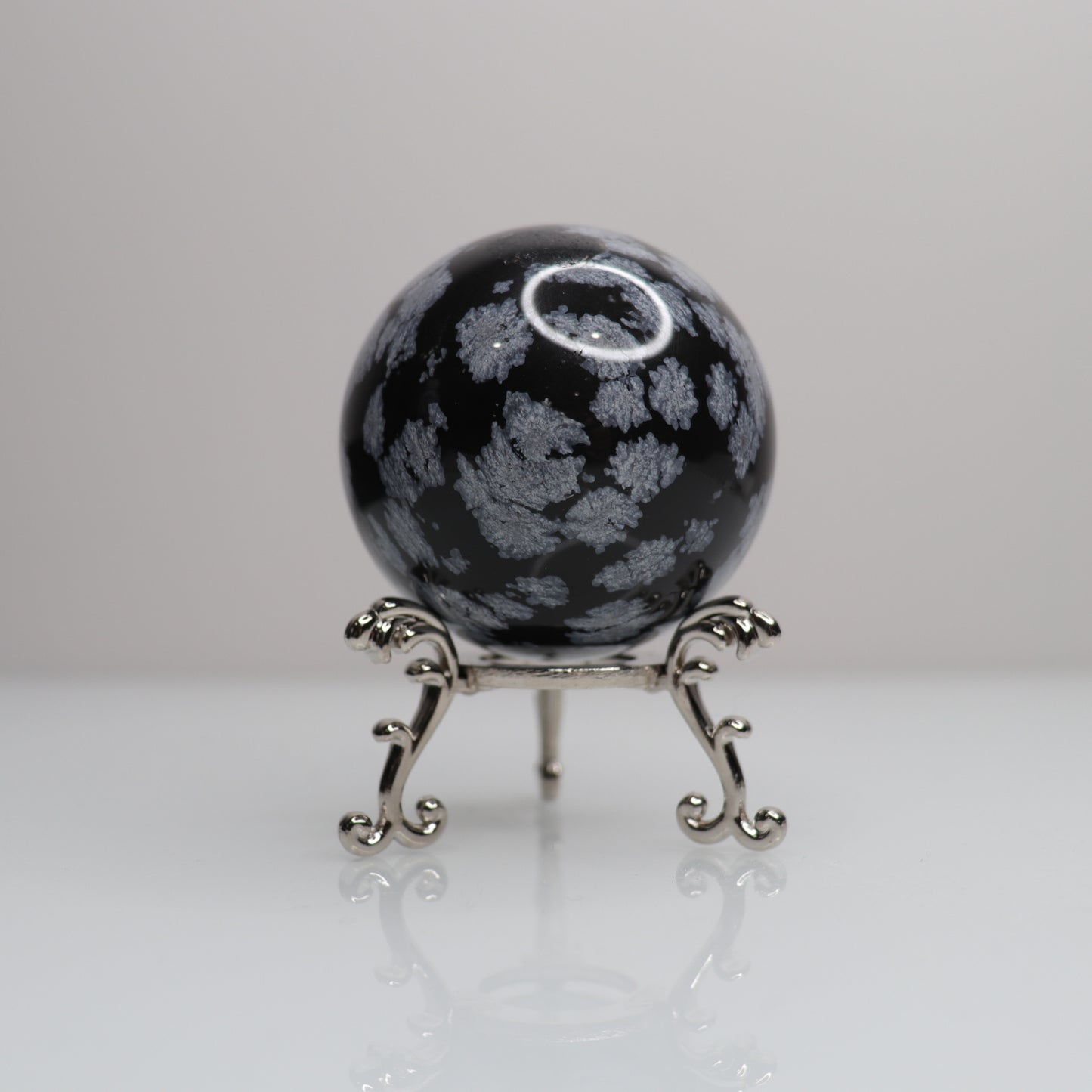 Snowflake Obsidian Sphere | 66