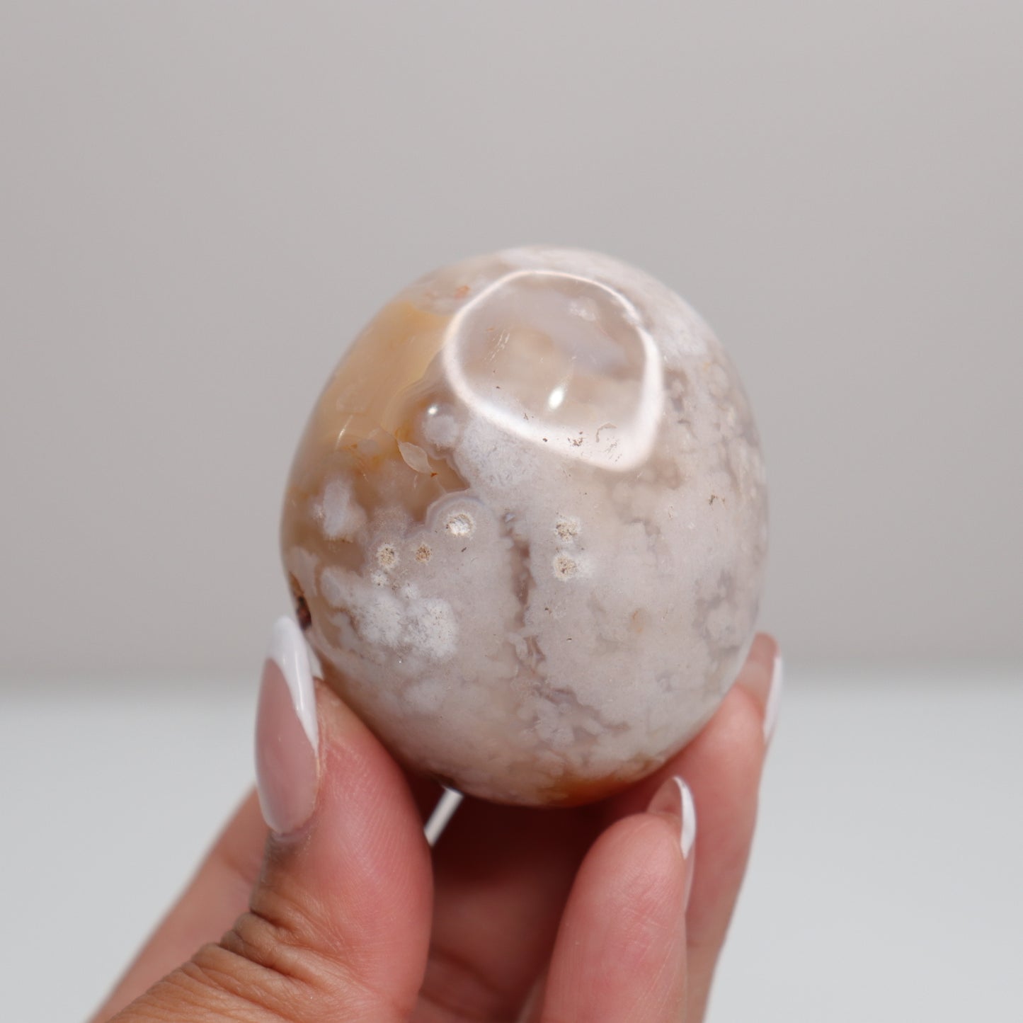 Flower Agate Palm Stone | 2