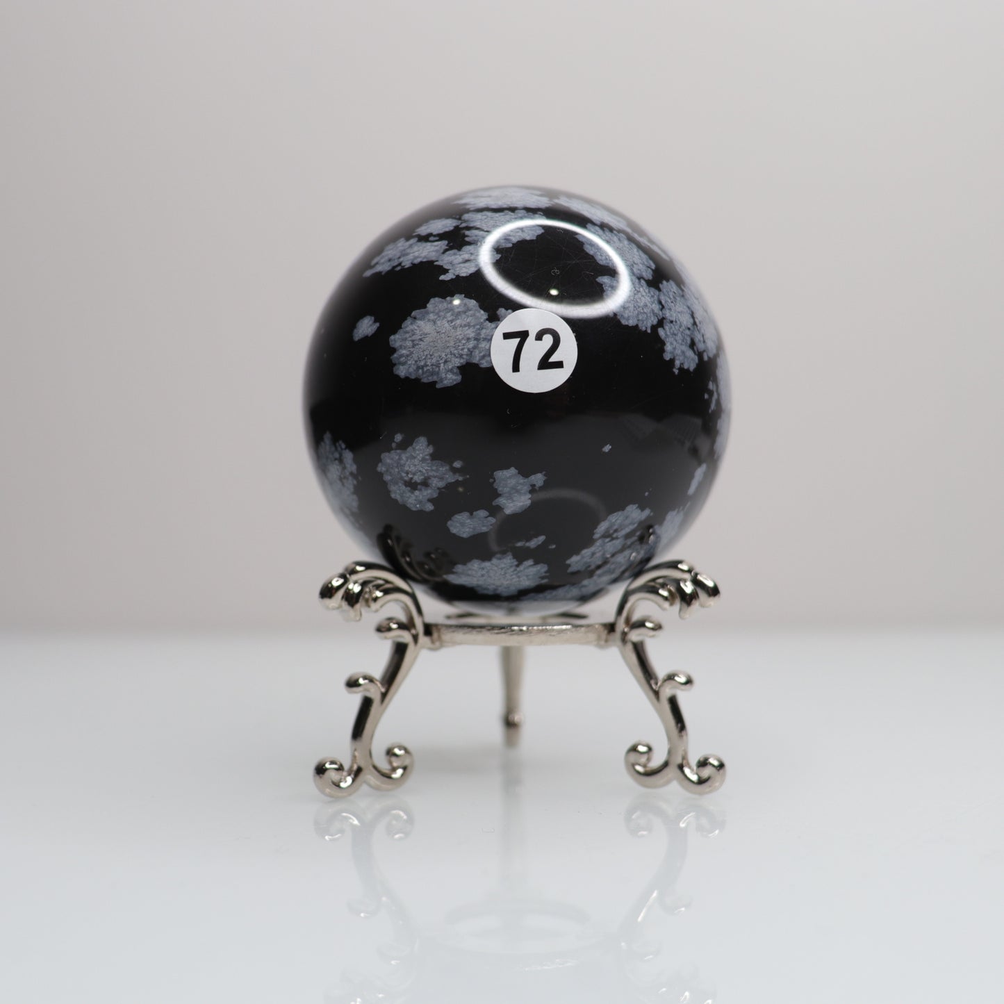 Snowflake Obsidian Sphere | 72
