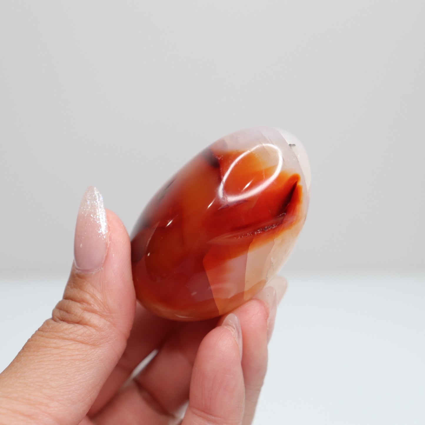 Carnelian Palm Stone 94