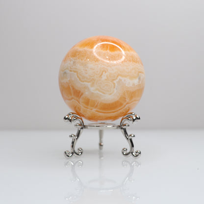 Orange Calcite Sphere | 2