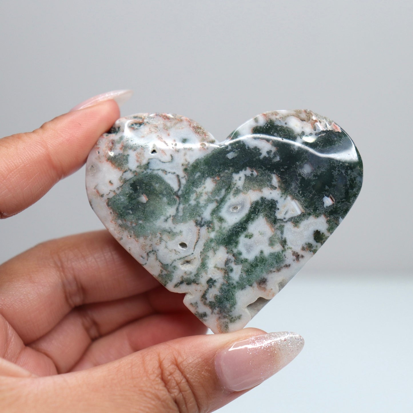 Moss Agate Heart | 63