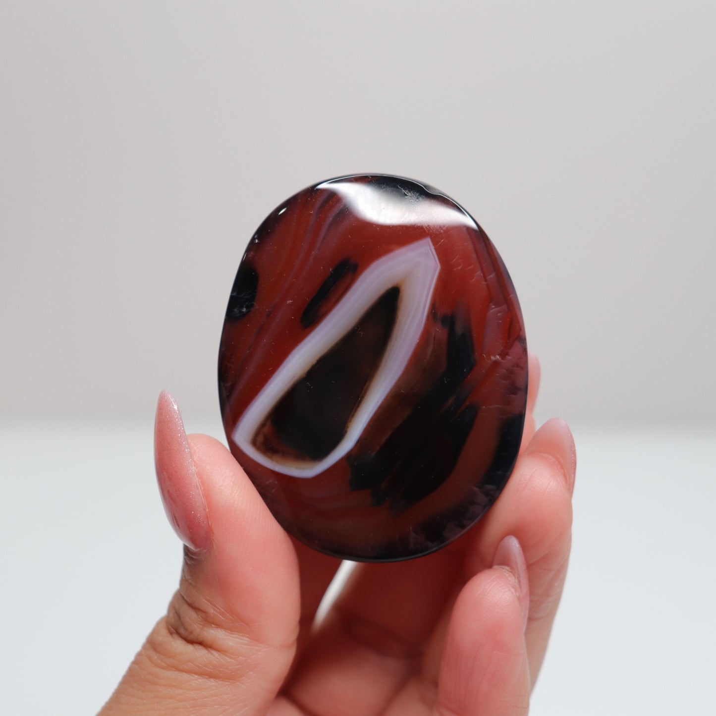 Sardonyx Palm Stone 52