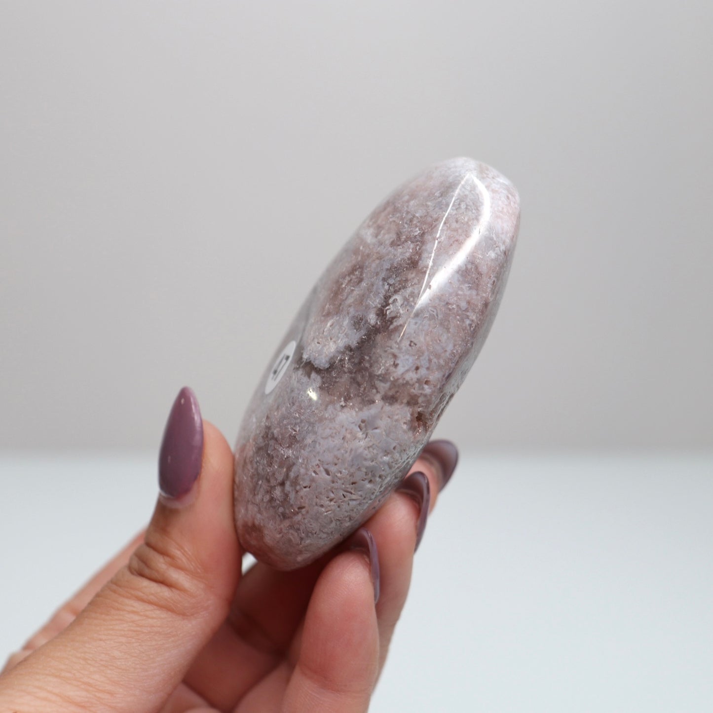 Pink Amethyst Palm Stone | 47
