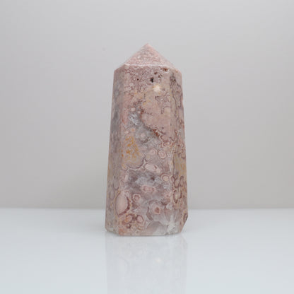 Pink Amethyst X Flower Agate Tower