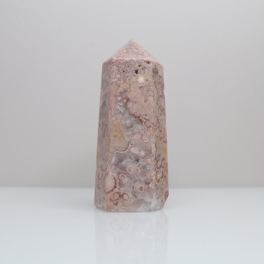 Pink Amethyst X Flower Agate Tower