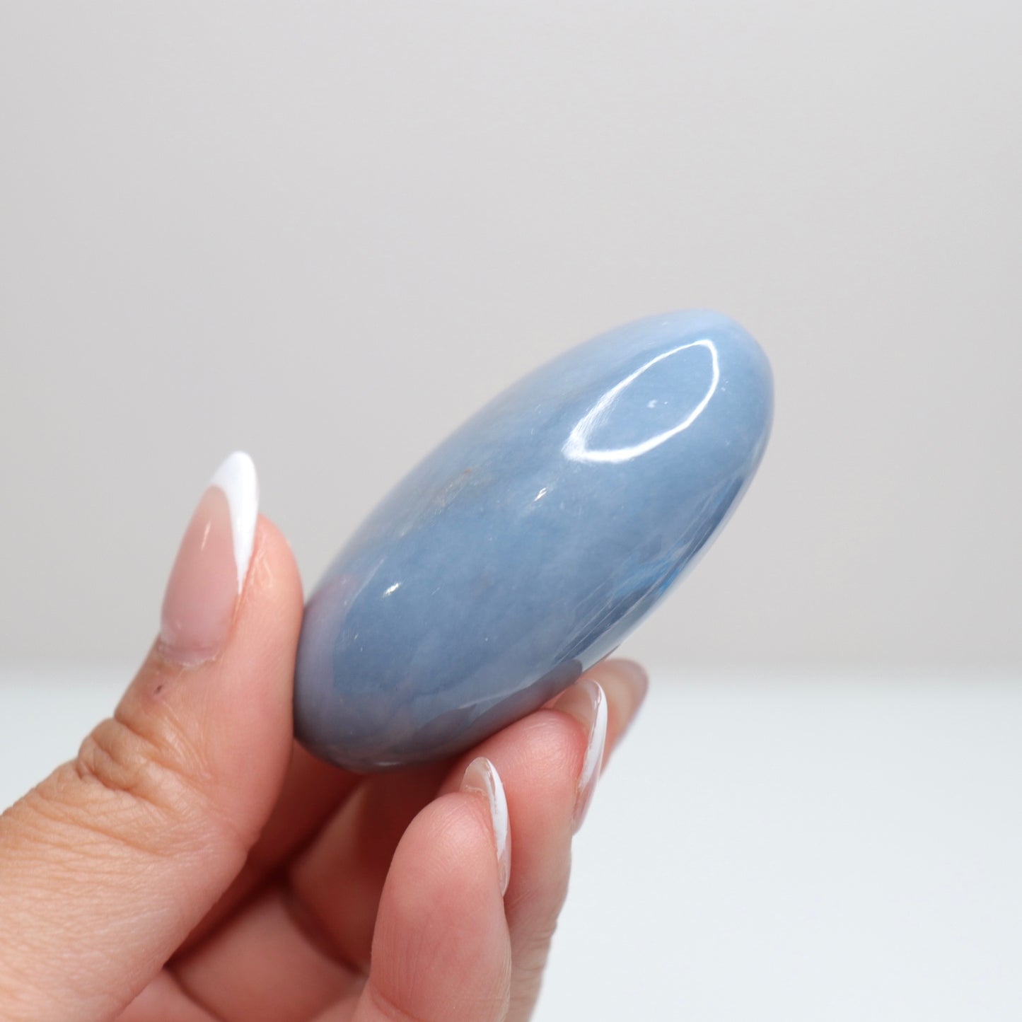 Angelite Palm Stone 6