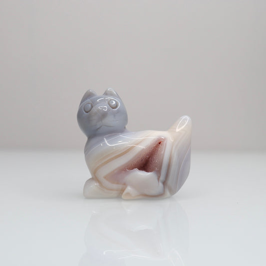 Druzy Agate Cat | H