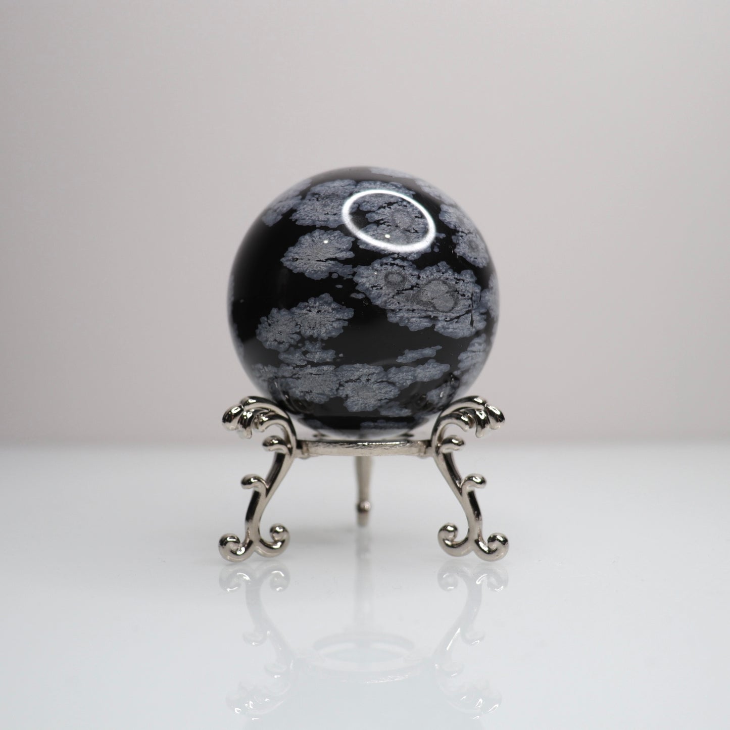 Snowflake Obsidian Sphere | 65