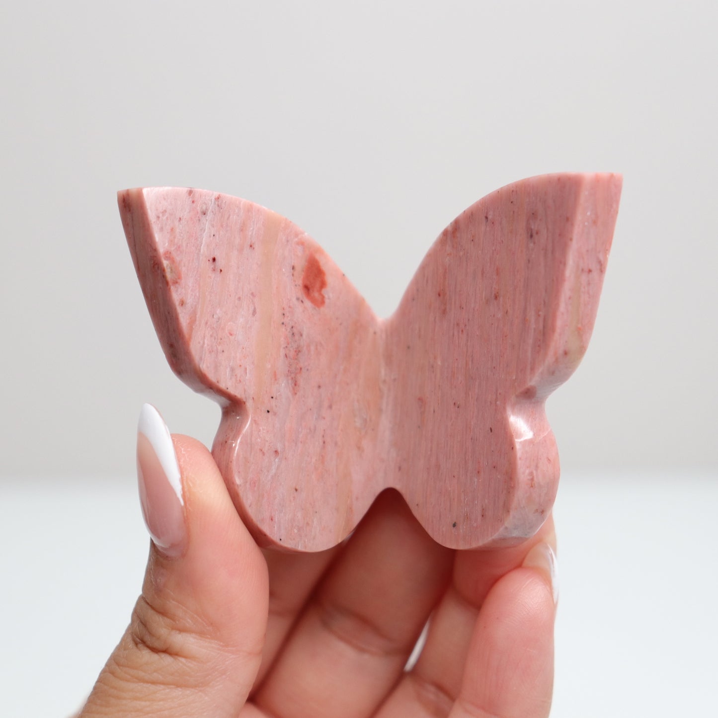 Pink Petrified Wood Butterfly A