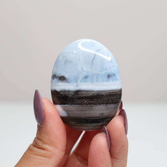 Blue Opal Palm Stone 24