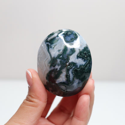Moss Agate Palm Stone | 49