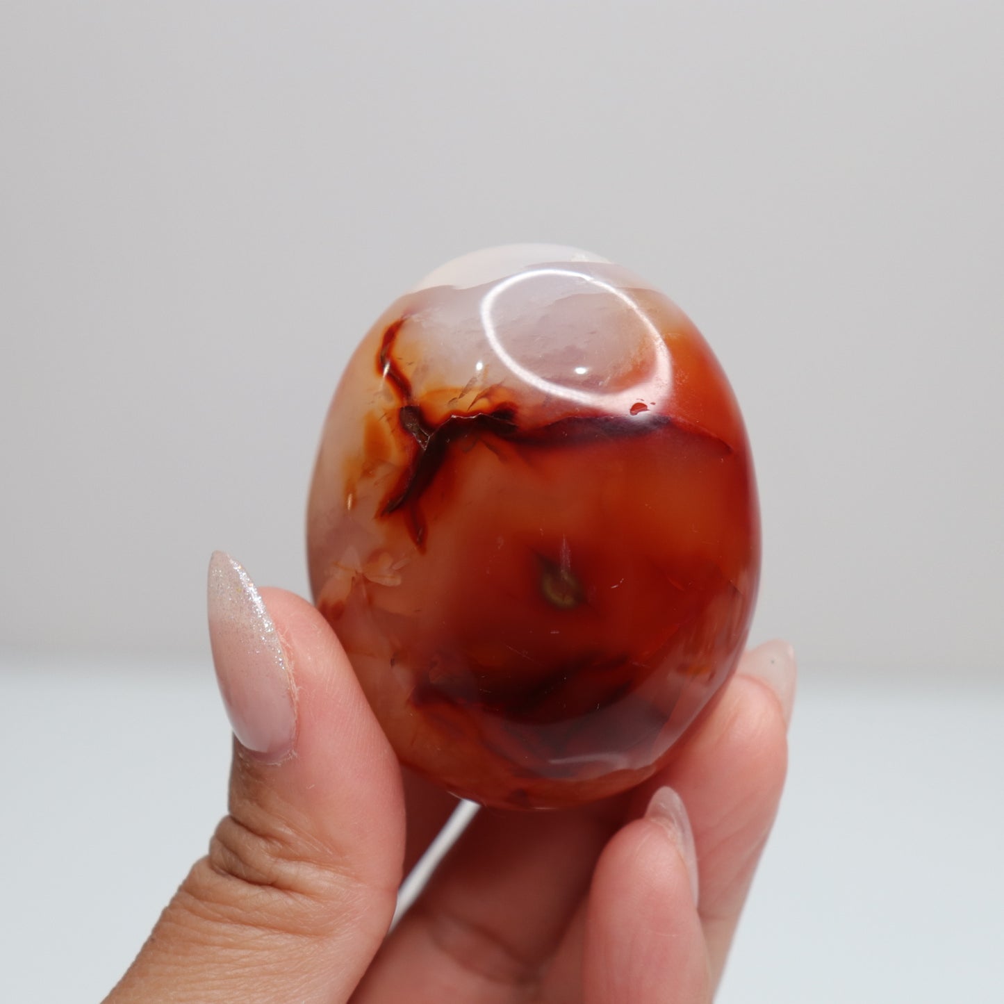 Carnelian Palm Stone 94