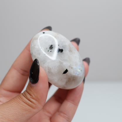 Rainbow Moonstone Palm Stone 58