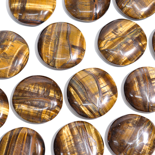 Tiger Eye Flat Stones