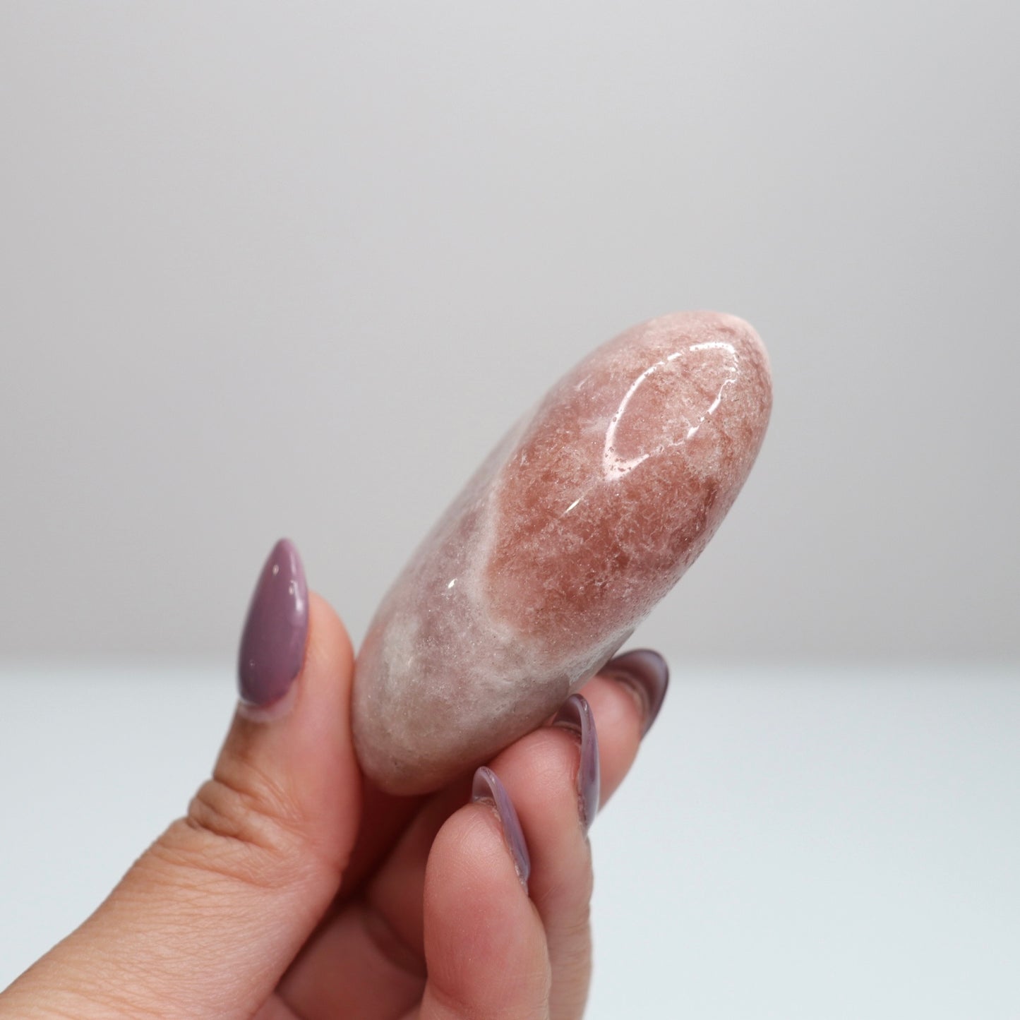 Pink Amethyst Palm Stone | 19