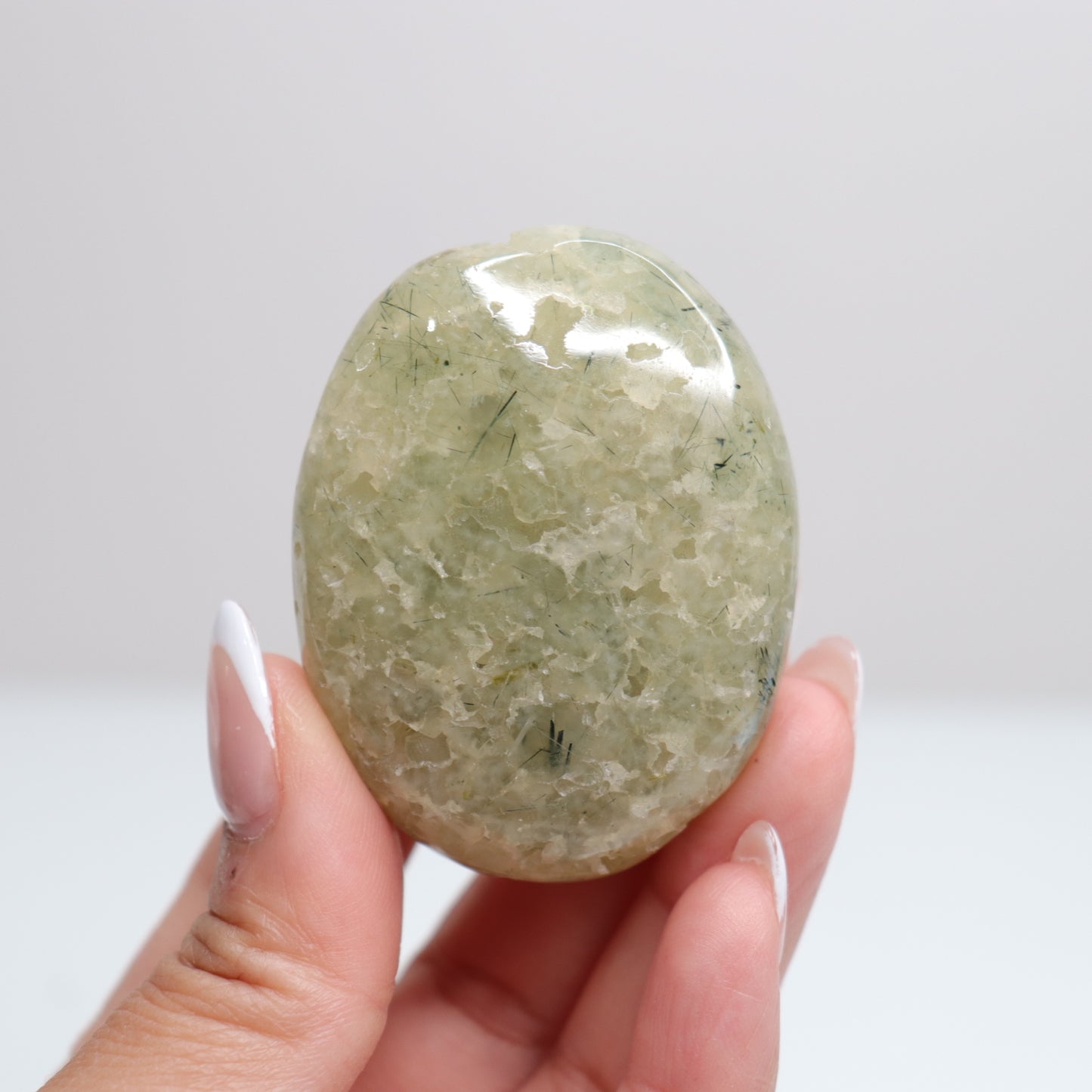 Prehnite Palm Stone 3