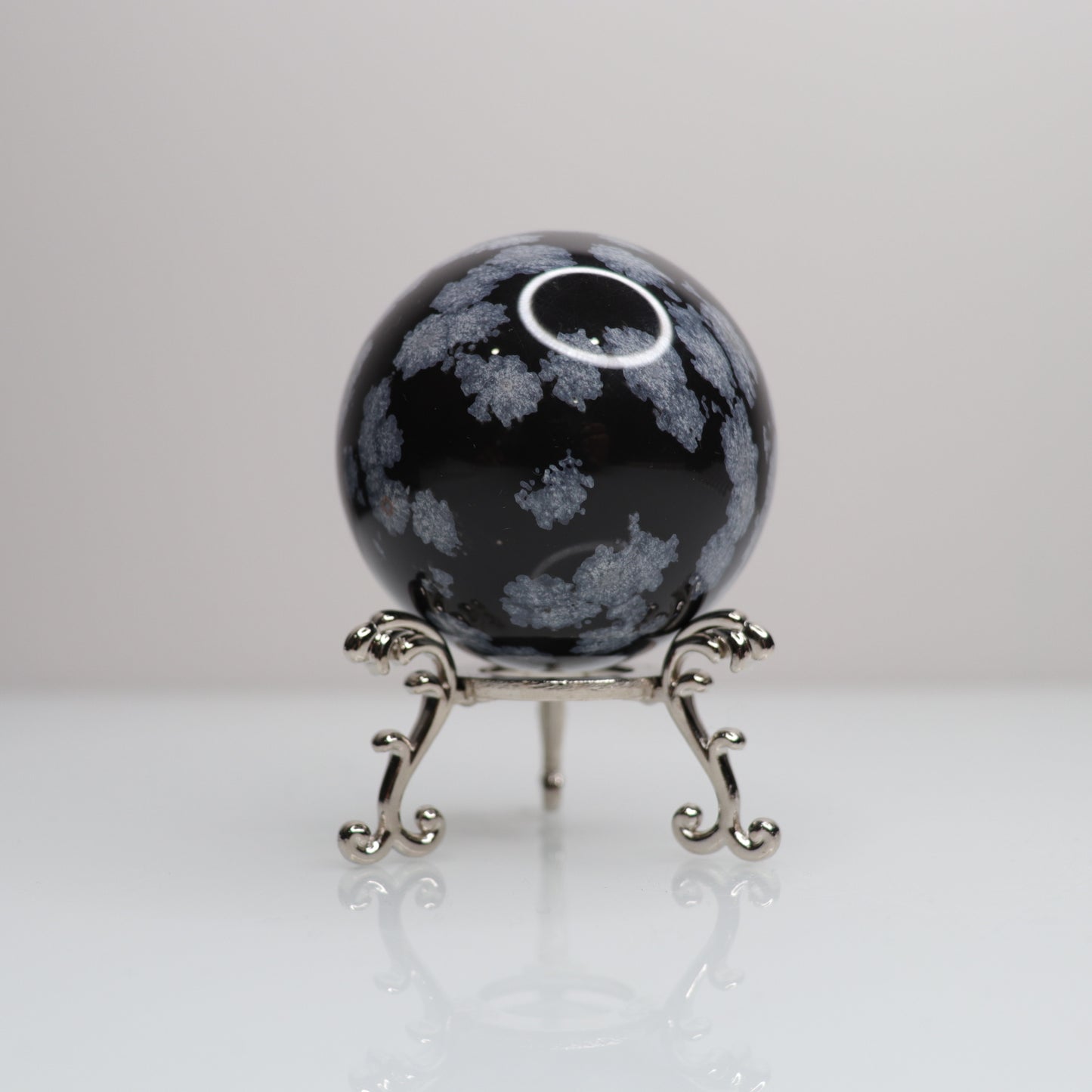 Snowflake Obsidian Sphere | 67