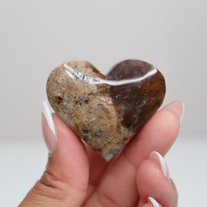 Moss Agate Heart | B