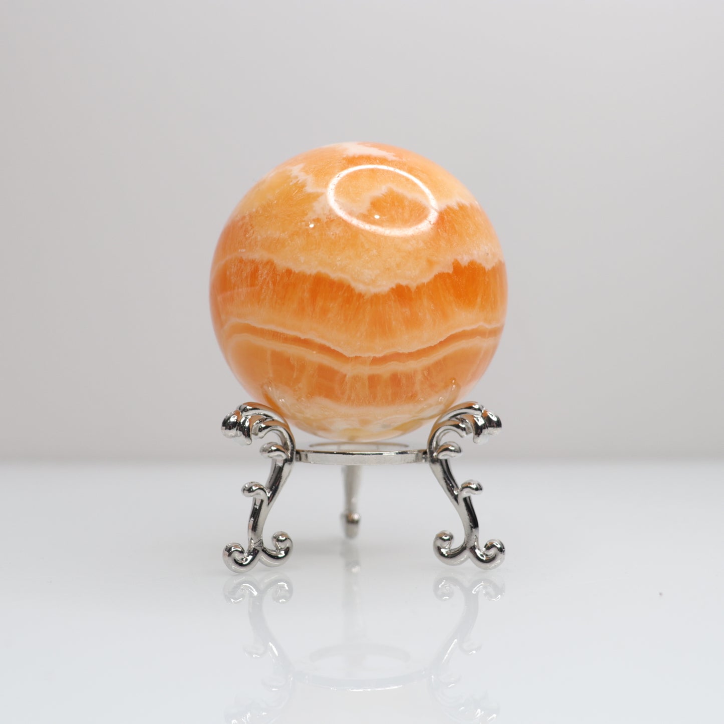 Orange Calcite Sphere | 5