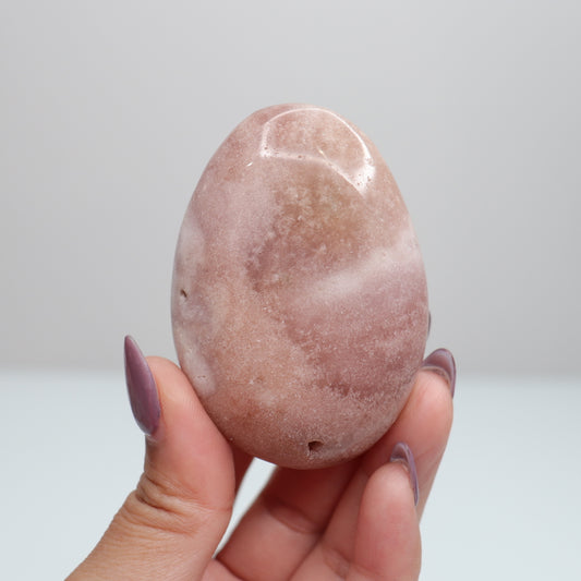 Pink Amethyst Palm Stone | 23