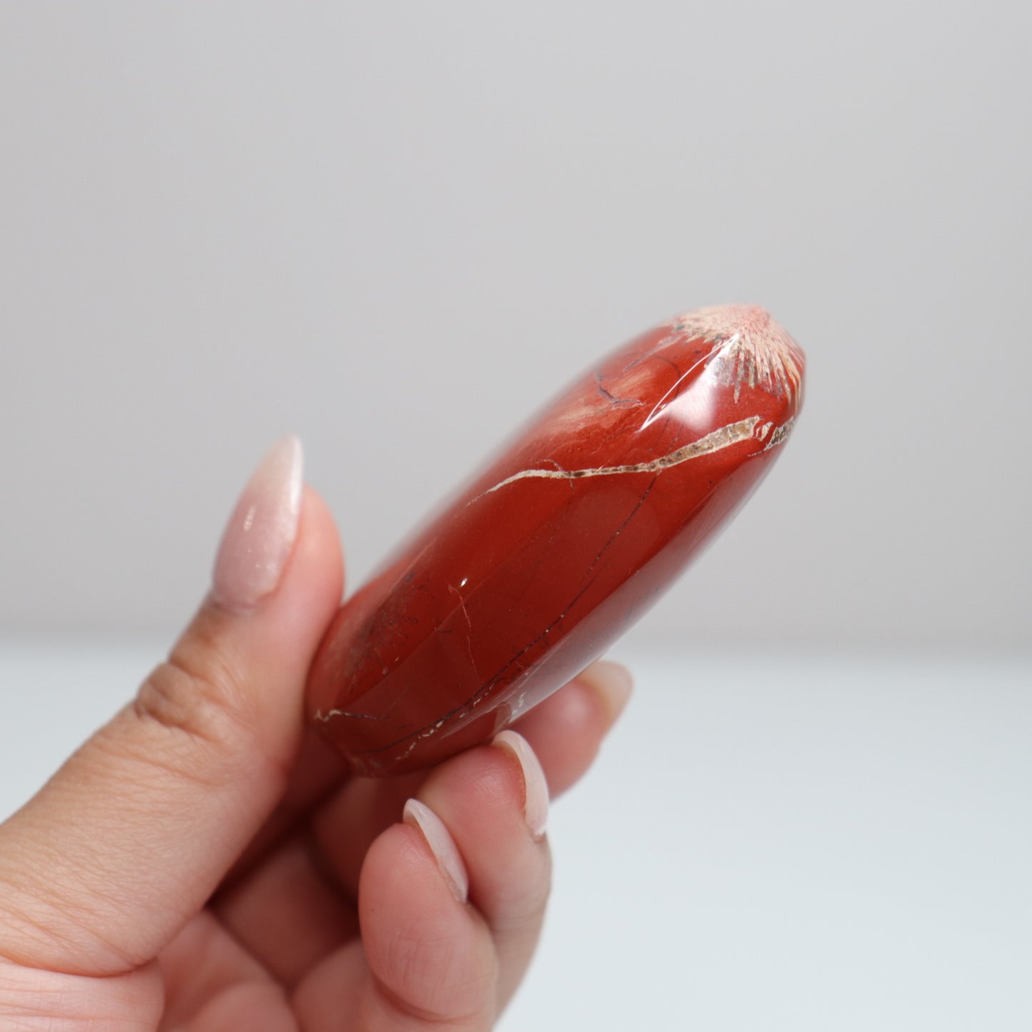 Red Jasper Palm Stone