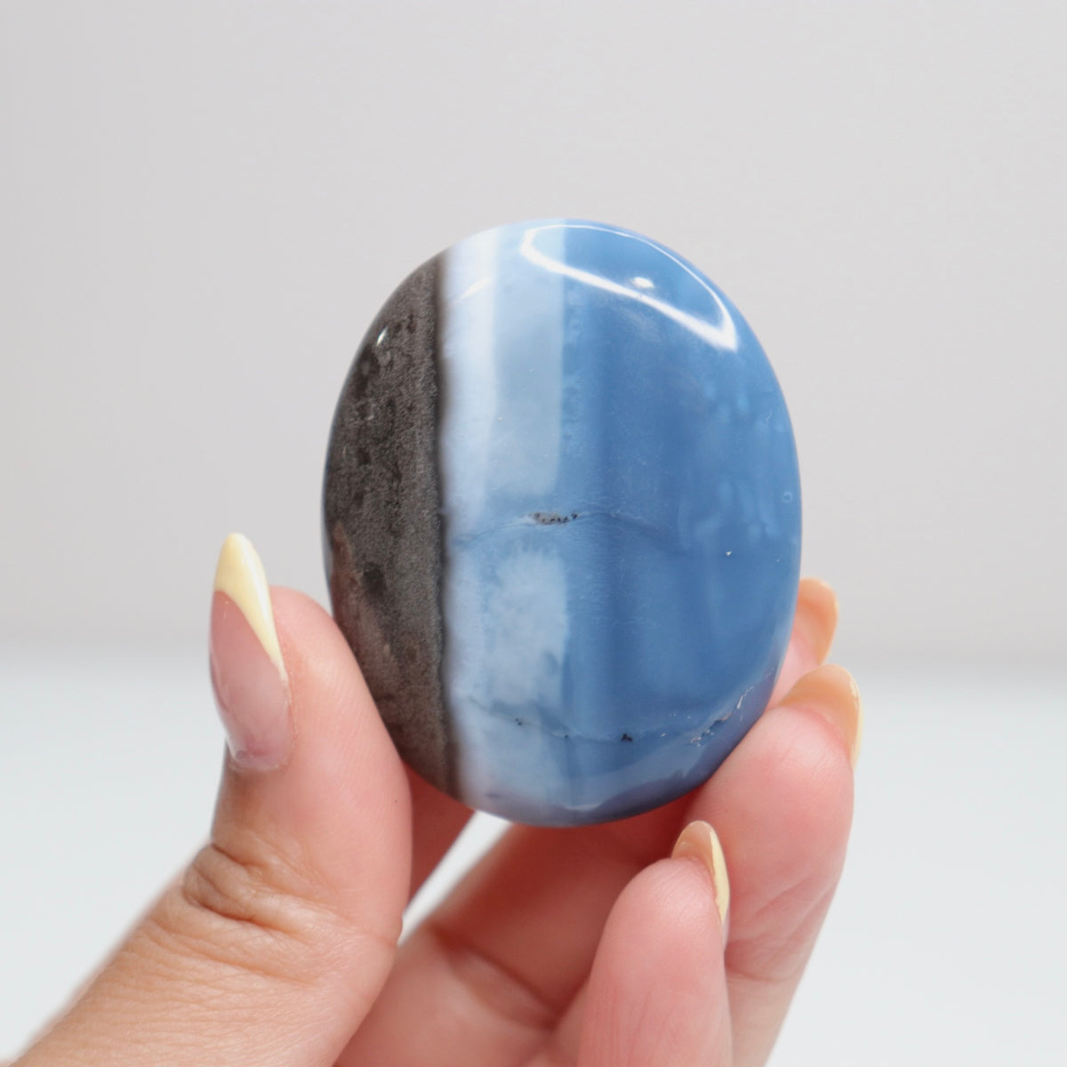 Blue Opal Palm Stone 6