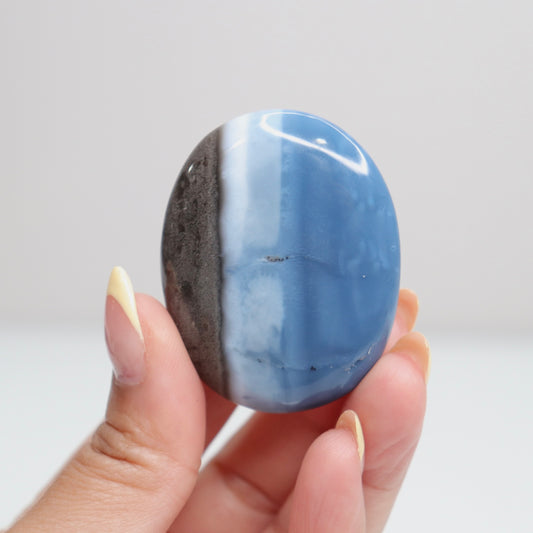 Blue Opal Palm Stone 6