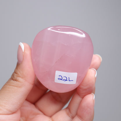 Rose Quartz Palm Stone w/Stars | 3
