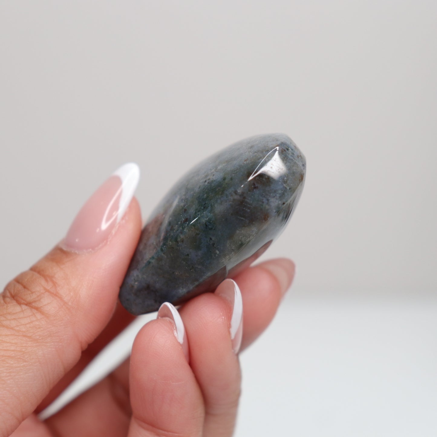 Moss Agate Heart | M
