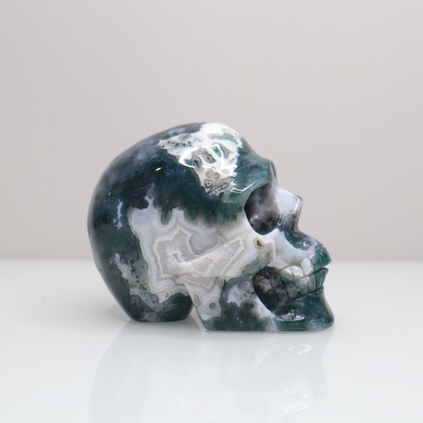 Moss Agate Skull | 3