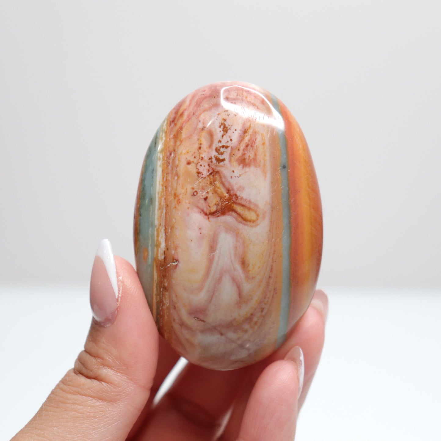 Polychrome Jasper Palm Stone | 24