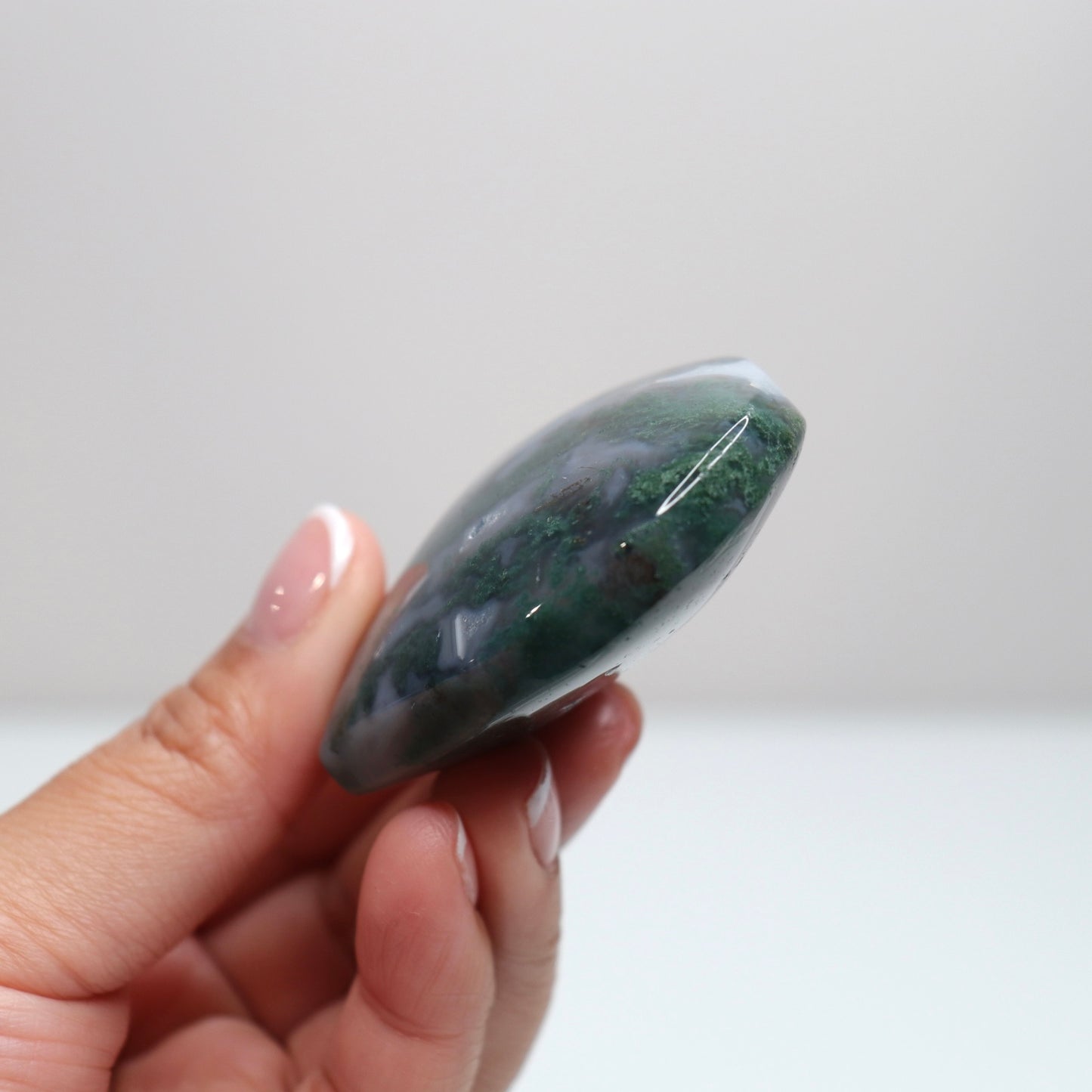 Moss Agate Heart | 58