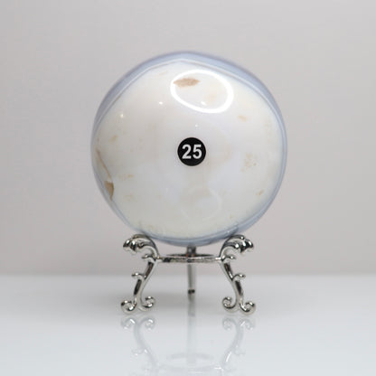 Banded x Moss Agate Sphere | 25
