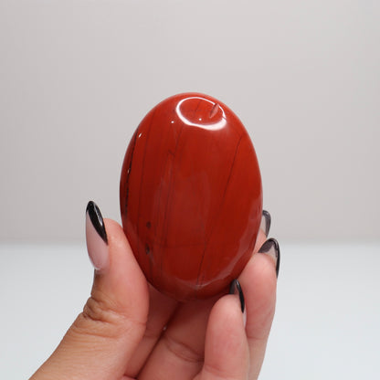 Red Jasper Palm Stone | C