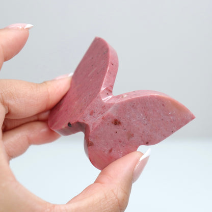 Pink Petrified Wood Butterfly G