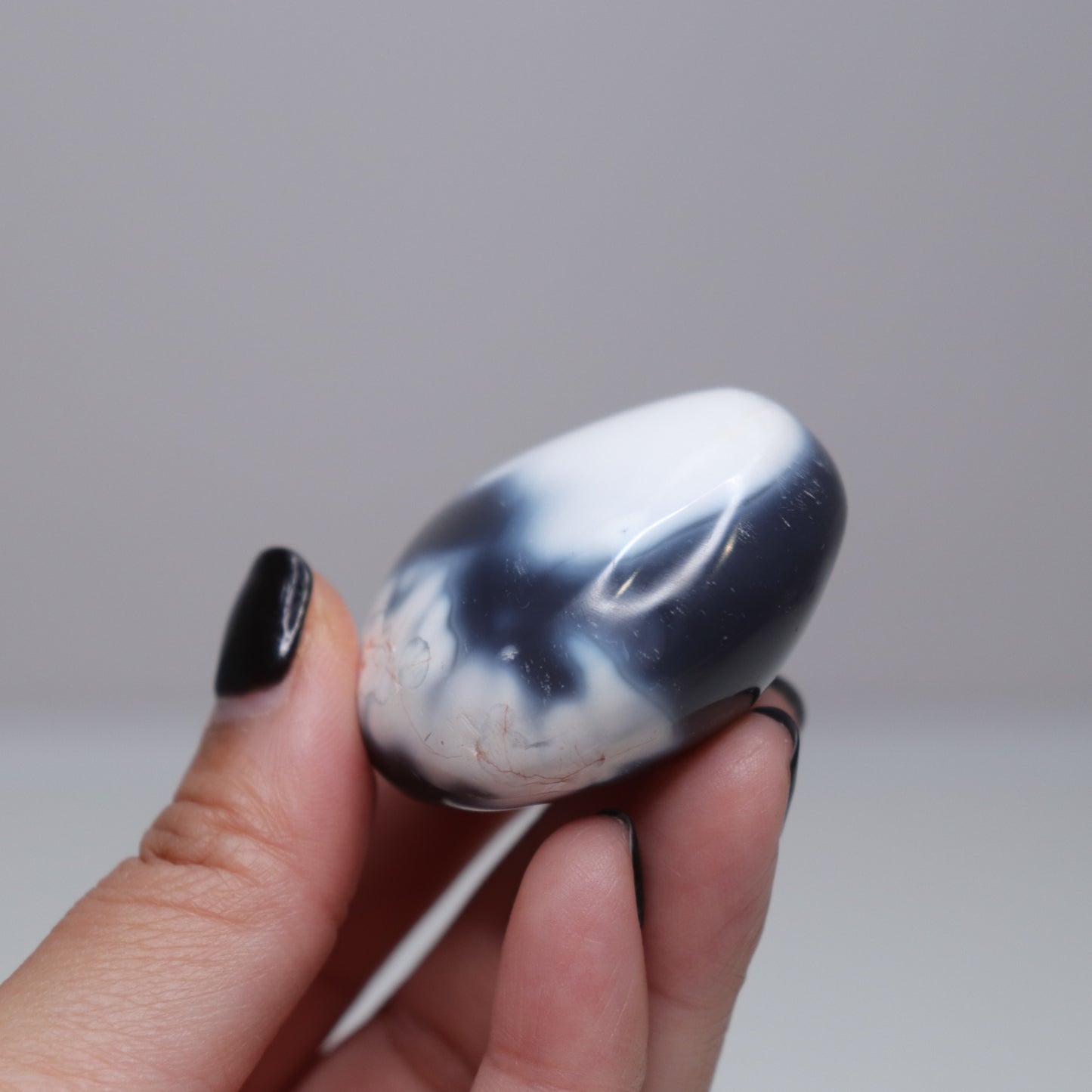 Orca Agate Palm Stone | 7