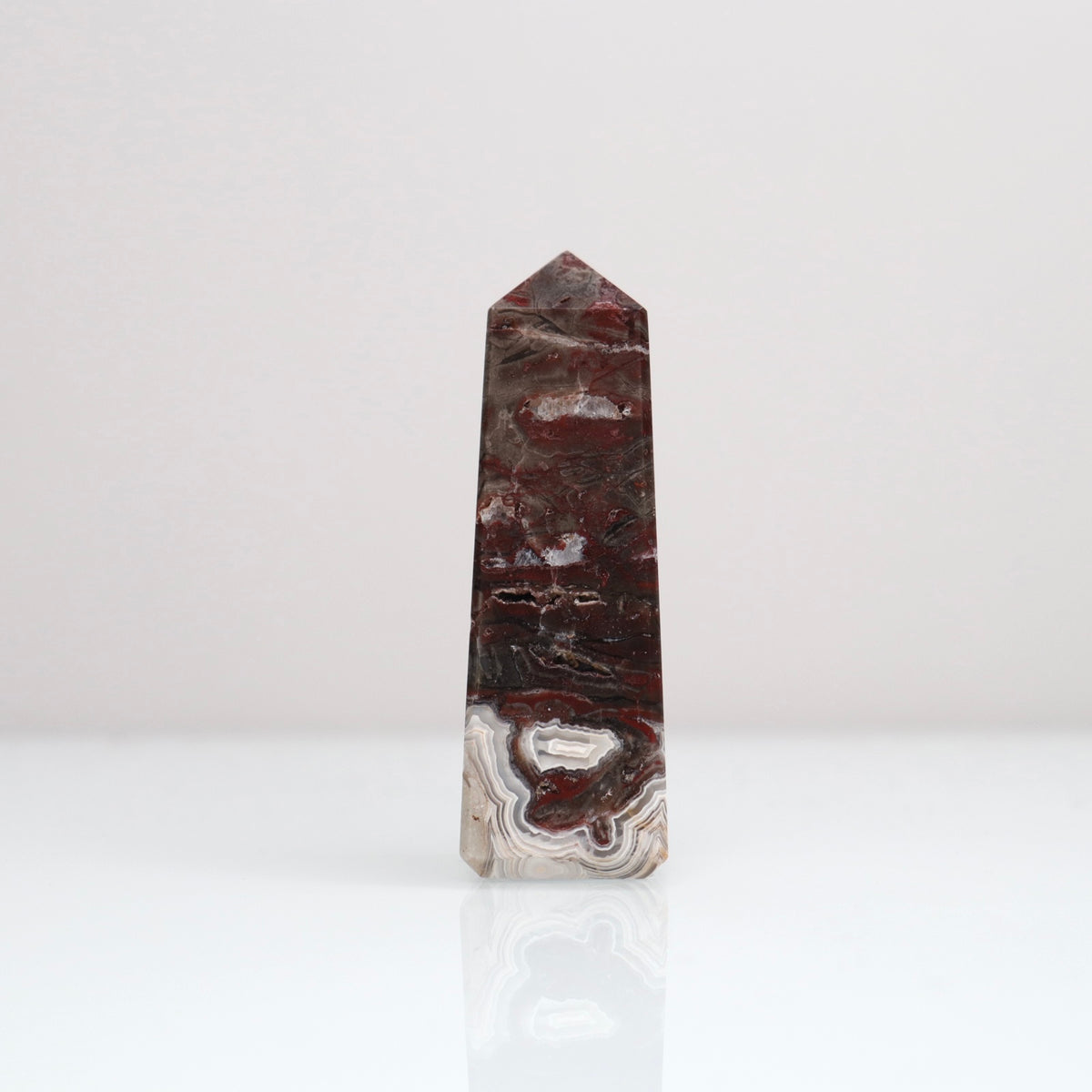 Mexican Lace Agate Tower 111