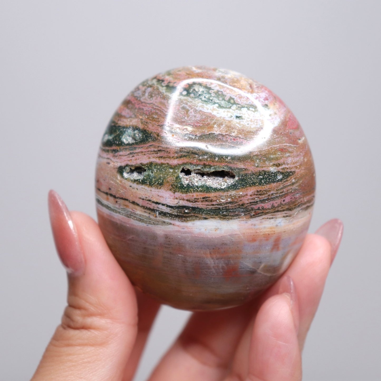 Ocean Jasper Palm Stone | 23